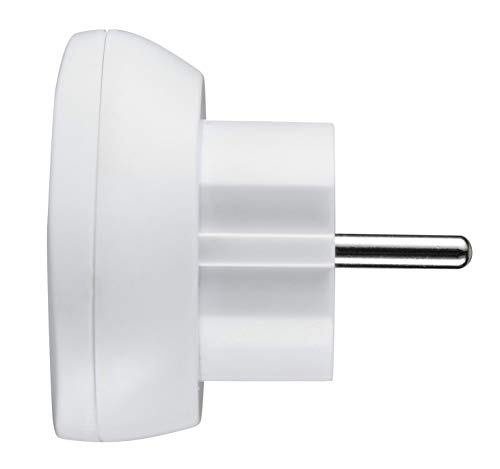 electraline 70058 adaptateur de voyage uk vers france/europe, blanc & 70053 adaptateur de voyage france/europe vers uk 2 broches europe vers 3 broches uk, white