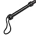 HADZAM Whip for Creating Sound Effects, Stage Performance, Collecting, Halloween Costume Accessory in Different Sizes & Color Options with 5 Extra Tail Threads. (Black, 8 FEET)