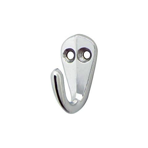 Handles & Ironmongery Single Coat Hook,Polished ,Projection 22Mm,25Mm,34Mm Postage Cover