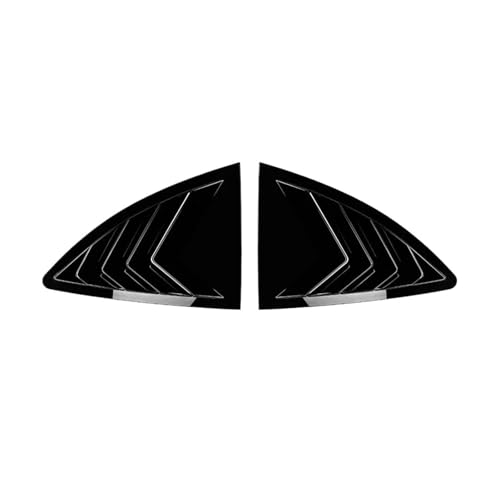 と互換性がある トヨタ GT86 対応 スバル BRZ ZC6 対応 サイオン FR-S 2013-2020 対応 リアウィンドウルーバー シャッター三角形トリム カーアクセサリー(Glossy Black)