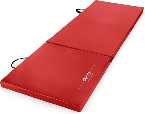 Gymtek® Colchoneta de Gimnasia Plegable, Colchoneta Deportiva, Colchoneta para Artes Marciales, Colchoneta de Entrenamiento - 180x60 cm - Gimnasia, Yoga, Judo, Karate, Fitness, Pilates