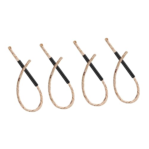 BESPORTBLE 4 Sets Ropes Fire Starter Garden Cord Equipment Camping Fire Putty Flint Rope Quirky Starting Bow Drill Fire Piston Wick Rope