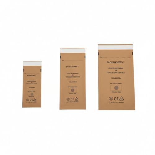 150pcs Self-Sealing Storage Pouches for Sterilized Tools – NOT for Any Sterilizer/Autoclave/Oven – Post-Sterilization Only – 3 Sizes (2.9"x5.9"/3.9"x7.9"/5.1"x7.9")