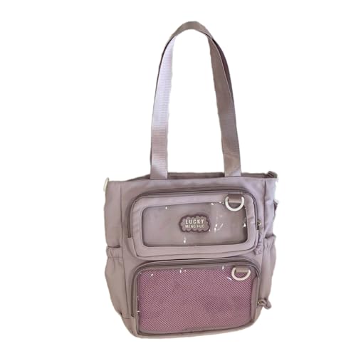 Sac à main anime de grande capacité style uniforme japonais avec fenêtre