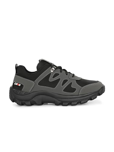 Image of Leo's Fitness Men's Water Resistant Outdoor Trekking Shoe, Lace-Up Trail Running Sports Sneakers, Hiking Shoes for Men