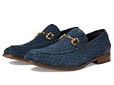 Stacy Adams Men's Brinkley Moc Toe Slip On Loafer, Navy, 11