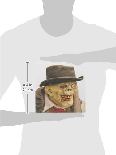 Miniatura 2 de 3dRose LLC - Alfombrilla de mouse de 8 x 8 x 0.25 pulgadas, disfraz de anciano espeluznante y cara de monstruo (mp_156798_1)