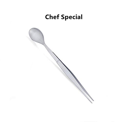 Juego de 6 pinzas de cocina de acero inoxidable, pinzas de cocina de precisión y herramientas de péndulo para asar a la parrilla, hornear y servir, antideslizantes, resistentes al calor, duraderas