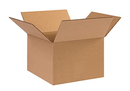 Image of Secure Seal - 10x10x7 Pack of 100 Corrugated Cardboard Packing Shipping Mailing Moving Carton Boxes