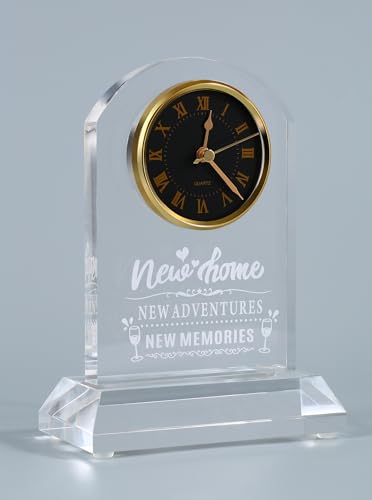 DEEWISH New Home Housewarming Gift – Unique Desk Clock for Room Decor – Best Gift Idea for Homeowners, Friends, or Family
