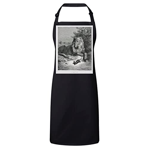 Tablier cuisine premium Gustave Doré gravure fable La Fontaine