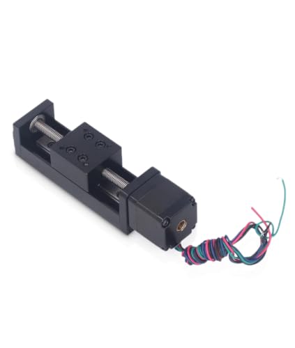 Mini Actuador Lineal con motor paso a paso de 50mm para proyectos CNC y automatización