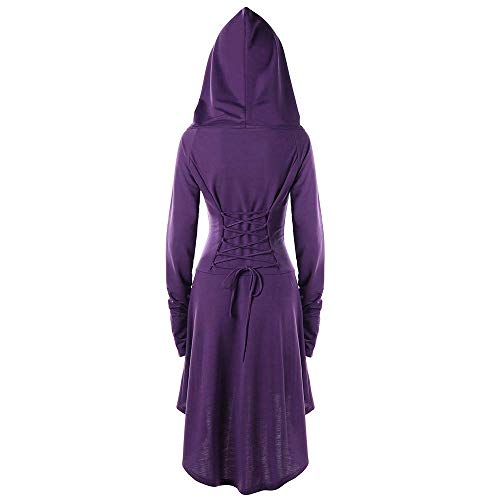 Robe gothique avec capuche mystique et manches longues de style Renaissance