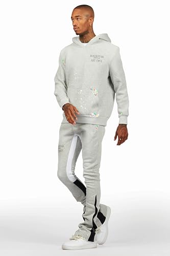 Men's Rockstar Art Dist. Hoodie/Stacked Flare Set4