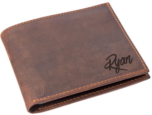 Personalized Name Wallet, Custom Leather Wallet, Wallet Gift, Fathers Day Gift, Husband Gift, gift for Grandpa, Gift From wife, Dads gift