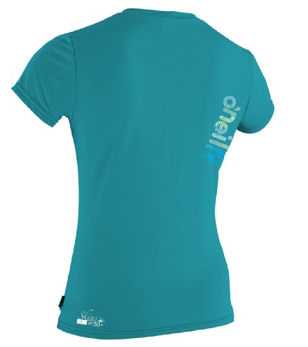 Image of O'Neill Wetsuits Girls Skins Short Sleeve Rash Tee