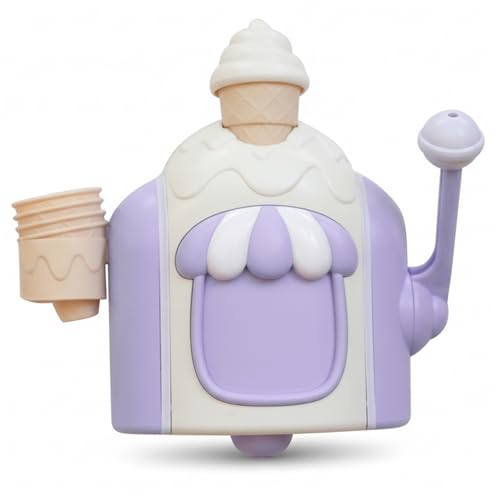 Jouet de bain crème glacée et machine à bulles en plastique pour enfants