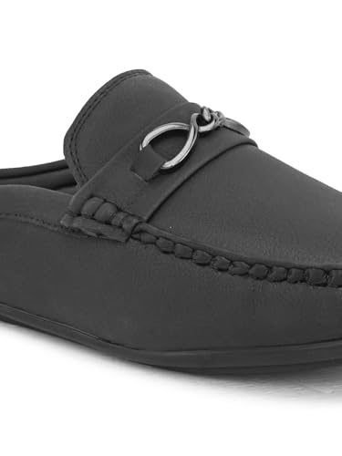 Image of SIR CORBETT Leather Back Open Loafers Shoes for Men (Size 6 to 13)