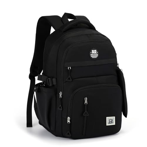 Mochila Feminina Costa Notebook Estojo Unisex Juvenil Escola (Preto)