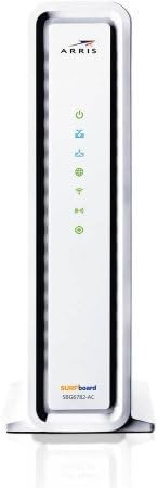 ARRIS Surfboard SBG6782AC-RB DOCSIS 3.0 Cable Modem / AC1750 Wi-Fi Router, White (Renewed)