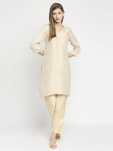 Image of CLOTH HAUS INDIA Brocade Tapestry Design Kurti for Women