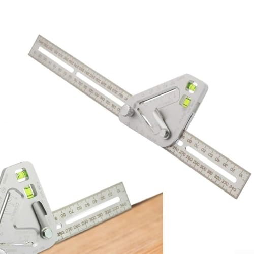 Regla Medidora Multifuncional para Carpintería de Acero Inoxidable miniatura 7