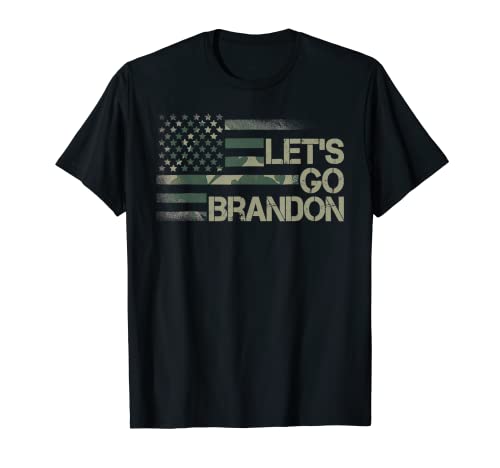 Let s Go Brandon Conservative Anti Liberal US Flag T-Shirt