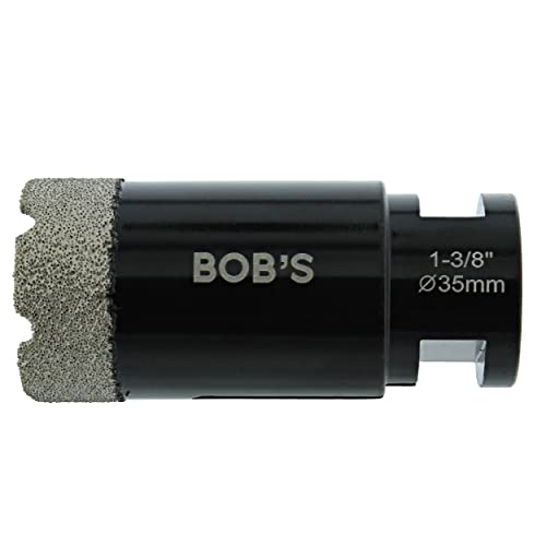 BISupply Diamantbohrkrone - 3,5 x 7,6 cm Porzellan-Fliesenbohrer, Keramik-Diamantbohrer, für Keramik-Stein-Zementlöcher Cover