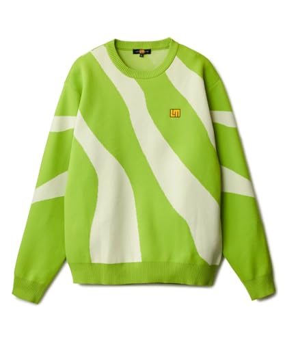 LOUDMOUTH ラウドマウス ゴルフウェア ワンポイント ロゴ 軽量 薄手 クルーネック長袖 ニット 775700