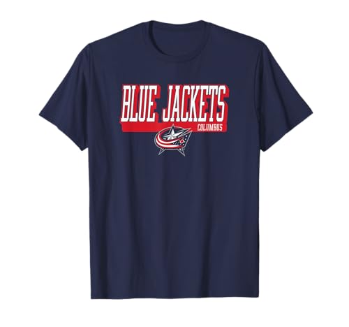 Columbus Blue Jackets Faceoff Navy Officially Licensed T-Shirt