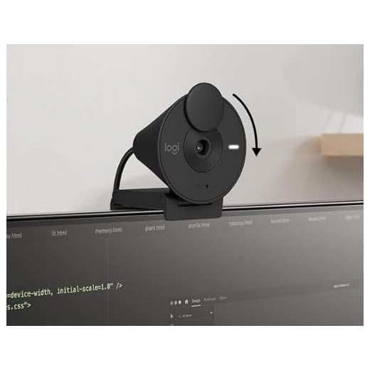 Renewed Logitech Brio 301 Webcam