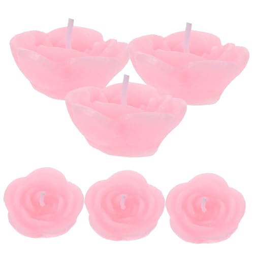 Bougies decoratives flottantes rose Cabilock, coffret pour cadeau de cremaillere
