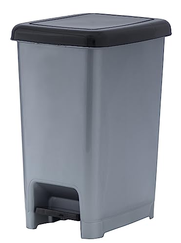Basurero pequeño con pedal y tapa plástico 2.5 gal