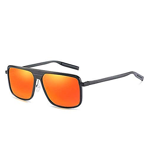 Preisvergleich Produktbild nobrand Herren Aluminium Aluminium Magnesium polarisierende Sonnenbrille quadratische Sonnenbrille schillernde Filmreihe Brille Fahrspiegel