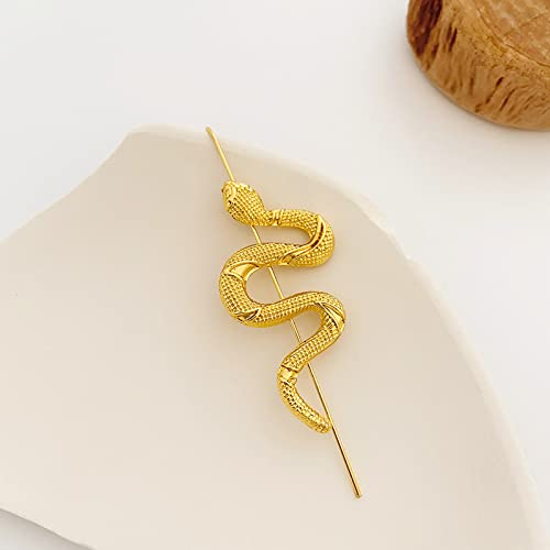 Qisogy Ear Wrap Crawler Hook Earrings Gothic Snake Ear Crawler Earrings Snake Ear Cuff Earrings Gold Snake Ear Climber Earrings Punk Ear Jewelry For Women And Girls(1Pcs) #TOP5