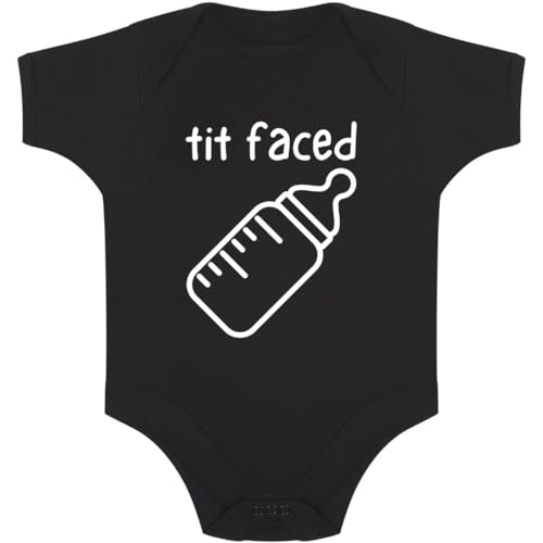 Tit Faced - Hilarious Baby Grow Body Suit - Hand Screen Prin
