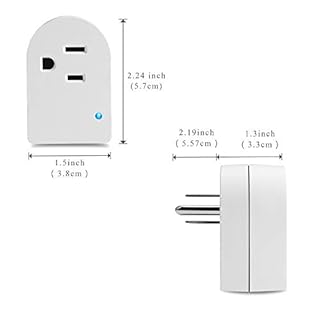 Single Surge Protector Plug, Grounded Outlet Wall Tap Adapter with Indicator Light, 1 Outlet,245J/125V, ETL, White, 3Pack