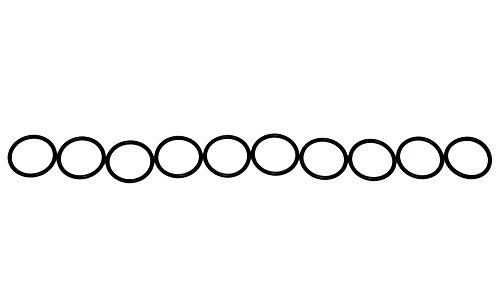 Sterling Seal OREPD017x10 O-Ring, Number 017 Standard is Good for Steam (400 Degree F), Hot Water, Sunlight, Silicone Oils, Greases, Dilute Acids and Fluids11/16" ID, 13/16" OD (Pack of 10)