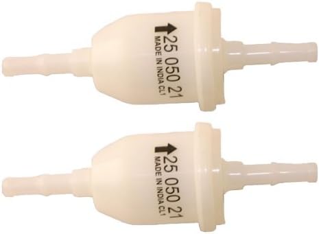 Kohler (2 Pack) 25 050 21-S1 Engine Fuel Filter 75 Micron With 3/16-Inch & 1/4-Inch Fuel Line Inside Diameter