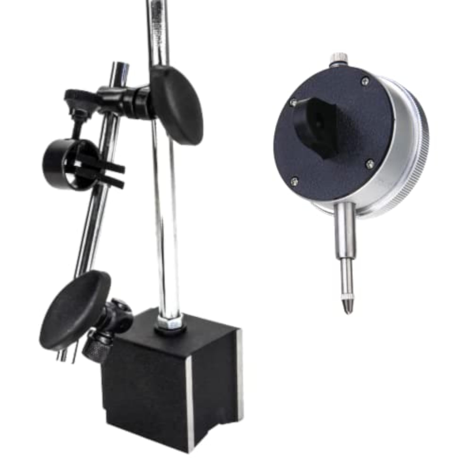 Dial Indicator Gauge 0-10mm with Magnetic Base Stand Holder