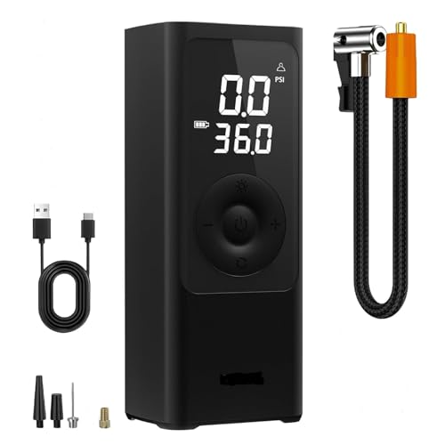RIMPAL FASHION Cordless Tyre Inflator - Dual Mode Battery & 12V Car Port, 2X Faster Inflation Wireless Air Pump, 150PSI Portable Air Compressor for Cars Bikes, Motorcycles, Balls and Inflatables (M-2)