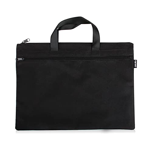 Borsa per documenti da ufficio, borsa per documenti Borsa per documenti portatile per documenti A4, 1 pezzo (nero)