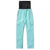 Skijacke Mädchen 152, Kinder Skihose Jungen Und Mädchen Winter Outdoor Warm Verdickte Snowboard Doppel Board Kinder Skihose (Mint Green, 8)