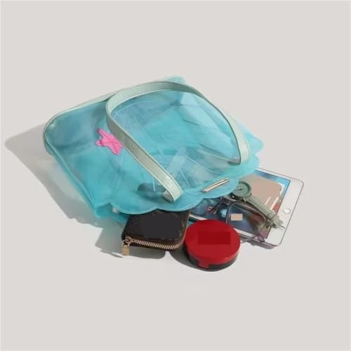Bolso hombro concha de estructura transparente y resistente para viaje 3