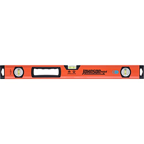 Johnson 24 in. Aluminum Magnetic Box Level 3 Vial - Case of: 1;