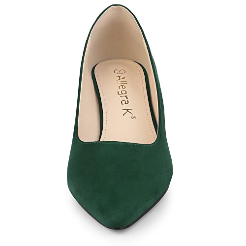 Allegra K Women's Pointy Toe Slip On Wedges Heels Pumps2