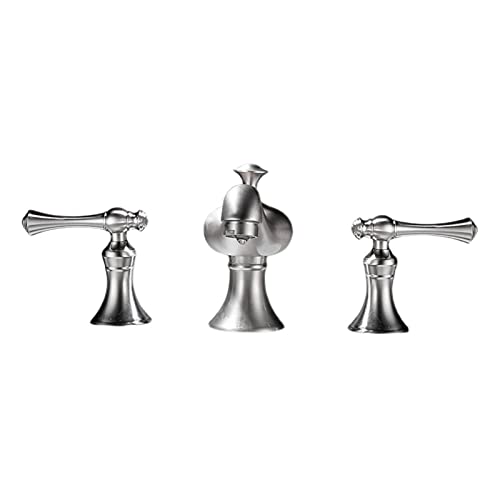 Robinetterie 3 trous pour lavabo, mitigeur eau chaude et froide en laiton