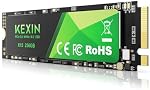 KEXIN SSD M.2 NVMe Internal SSD 256GB M.2 2280, PCIe Gen 3.0, up to 2800 MB/s Read, 2300 MB/s Write, Internal Solid State Drive Compatible with Laptop,PC,Gaming Black, 256GB