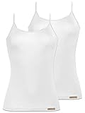 comazo Earth 2er Sparpack Damen Trägershirt, Gr.38, Weiss