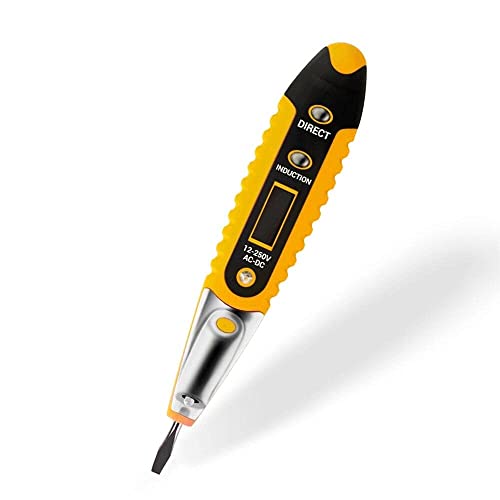 Image of AC DC 12-250V Tester Electrical LCD Display Voltage Detector Test Pen for Electrician